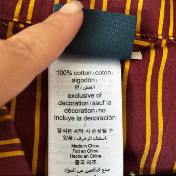 Pottery Barn PB Teen X Harry Potter Gryffindor Pajama Set Unisex Size S - Picture 6 of 9